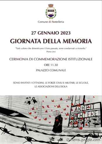 PANTELLERIA COMMEMORAZIONE PER LA GIORNATA DELLA ... - Pantelleria Notizie - Punto a Capo Online