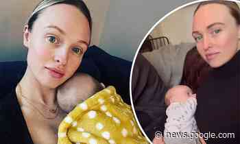 Jorgie Porter shares candid breastfeeding snap with son Forest - Daily Mail