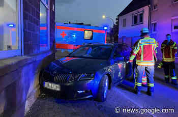 Pkw kracht in Hardheim gegen Hauswand - Fränkische Nachrichten