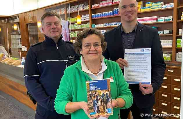 POL-GT: Präventionshinweise zum Telefonbetrug - Kooperation der Polizei Gütersloh mit Apotheken im Kreisgebiet