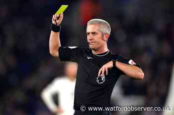 Darren Bond to referee Middlesbrough Vs Watford in EFL Championship