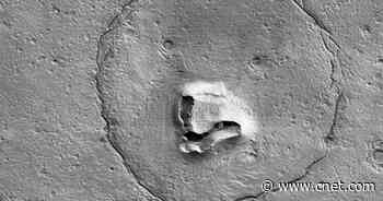 NASA Looks Down on Mars, Sees Bear's Face Staring Back     - CNET
