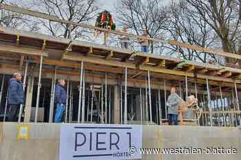 Richtfest am Schiffsanleger: „Pier 1“ wird erste Adresse von Höxter