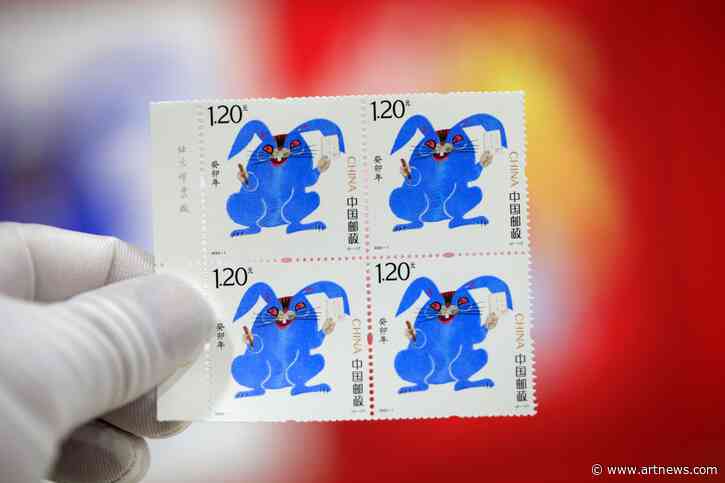 Chinese Artist Huang Yongyu Designs Controversial Year of the Rabbit Stamp