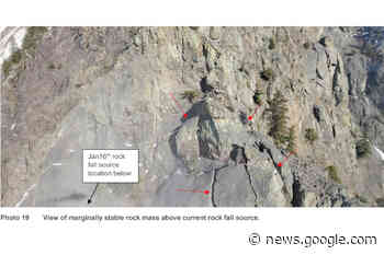 Rockslide report finds high risk as evacuation order near Keremeos ... - Summerland Review