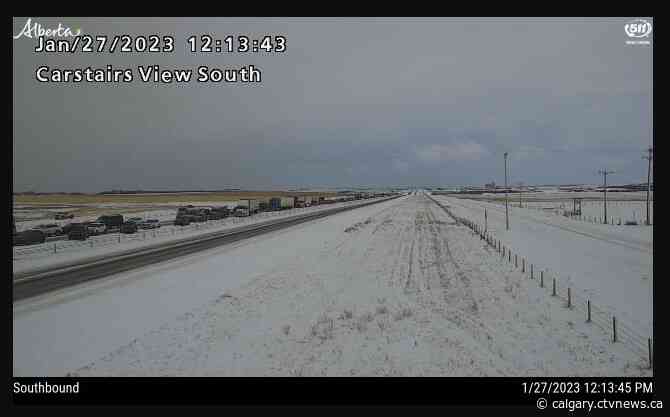 Single northbound lane reopens after multi-vehicle crash on QEII