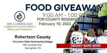 Friday Feb. 10th: FREE Food Giveaway Event By Mid Cumberland ... - Smokey Barn News