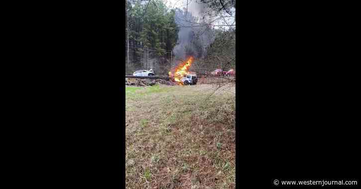Firefighter Leaving Work Late Spots Fiery Crash, Saves Unresponsive Man Trapped in Burning Jeep