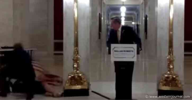 WH Hopeful Blasted for Slow Response to Pregnant Wife Fainting as He Announced Presidential Bid