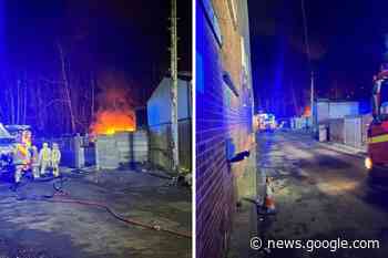 Firefighters tackle fire on wasteland near Evolution gym - St Helens Star