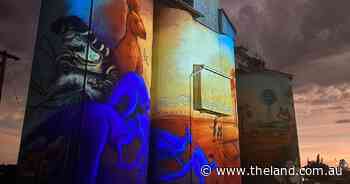 Two light shows for one at official Quirindi Silo Art opening