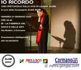 Giornata della Memoria: Io Ricordo - Comune di Cormano