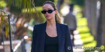 Jennifer Lawrence Pairs Her Bermuda Shorts with Ballet Flats - Harper's BAZAAR