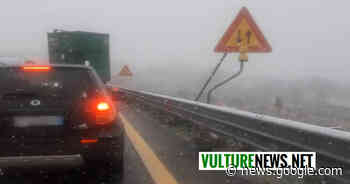 Arriva la neve: ecco la situazione attuale sulla Potenza-Melfi - vulturenews.net
