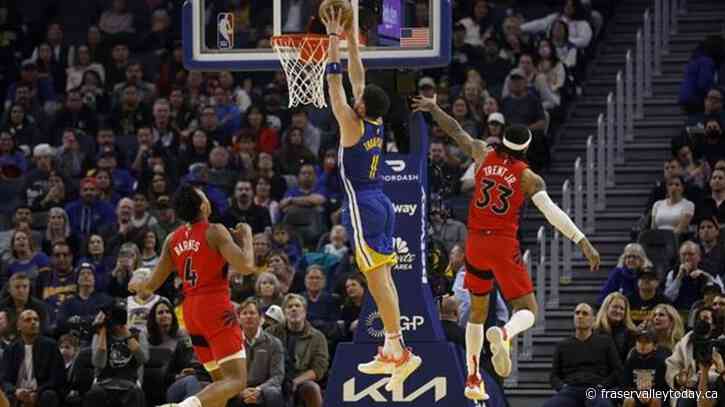 Curry’s 35 points send Warriors past Raptors, 129-117