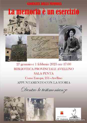 "La memoria è un esercizio continuo": appuntamento alla Biblioteca ... - Orticalab