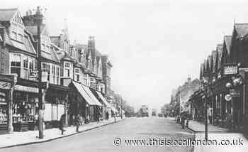 Century-old picture of Station Road in Chingford, east London