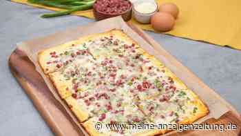 Eier, Käse, Quark und wenig Kohlenhydrat: Low Carb Flammkuchen, der es dir richtig antat