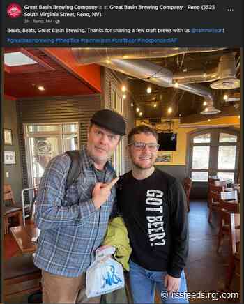 Rainn Wilson, who played Dwight Schrute in 'The Office,' stops by Great Basin Brewery in Reno