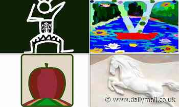 Can YOU guess what they are? AI reimagines popular brand logos in the style of famous artists
