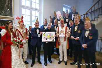 Bischof Genn empfängt Mario I. und seine Prinzengarde