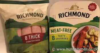 Blind taste-testing sausages against their meat-free alternative
