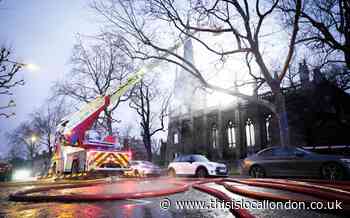 Vicar reacts as fire destroys St Mark's Church in St John's Wood