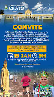 Câmara do Crato realiza nesta quinta (19) audiência pública para ... - flaviopintonews.com.br