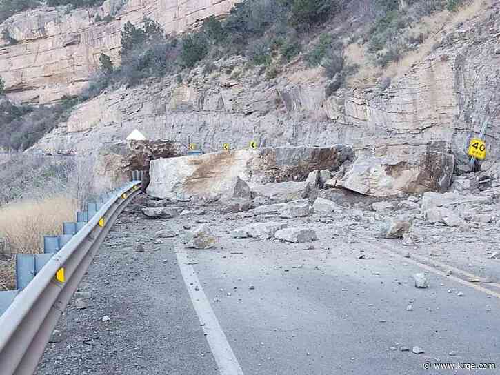 Rockslide closes southern New Mexico road