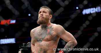 Conor McGregor thanks God 'we're still here' after car smashes into him and his bike