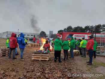Ook vandaag staking bij Ideal Wielsbeke - Waregem1