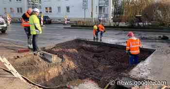 Nach Wasserrohrbruch: Klausenwall nur noch einspurig in jede ... - Stadt Minden
