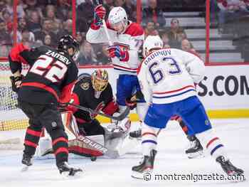 Senators blank Canadiens 5-0 in Owen Beck's NHL debut
