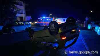 Heftiger Unfall in Bad Hersfeld: Auto landet auf dem Dach - hna.de