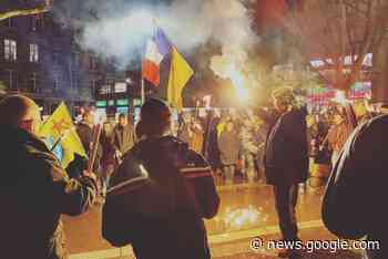 Une manifestation aux flambeaux contre la réforme des retraites ... - actu.fr