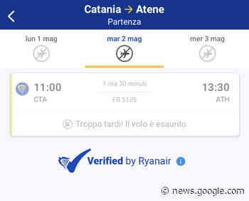 Ryanair / Catania: qualcosa si muove – Italiavola & Travel - Italiavola & Travel –