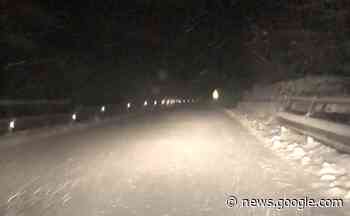 Nella notte nevicate a Gubbio, Madonna della Cima e valico ... - Cronaca Eugubina