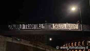“Zaniolo traditore”: davanti al Colosseo uno striscione carico d'insulti