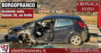 BORGOFRANCO D'IVREA - Incidente sulla Statale 26; un ferito - ObiettivoNews