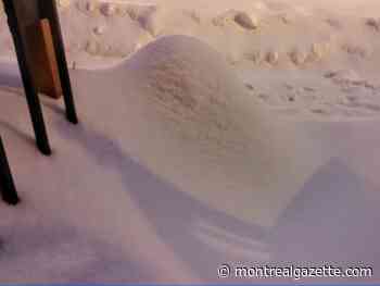 Montreal weather: That fluffy white stuff is starting to pile up