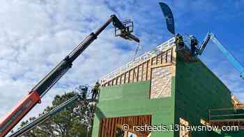 Resilience lab in Norfolk marks milestone in construction process