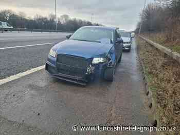 Damaged Audi driven by ‘drunk driver’ pulled over on M6