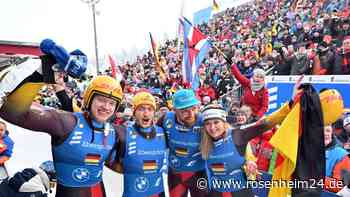 Deutsche Teamstaffel rodelt zu WM-Gold - Loch nur Vierter