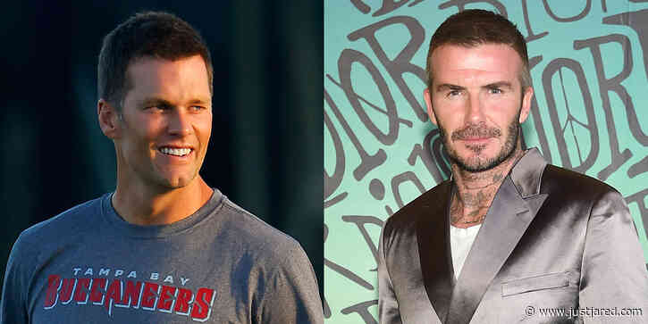 David Beckham & Tom Brady Take Their Families Out for a Shared Pizza Dinner