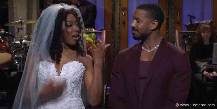 Michael B. Jordan Talks His Breakup & Joining Raya Before Being Wooed By 'Saturday Night Live' Cast During Opening Monologue