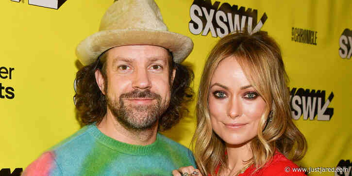 Olivia Wilde & Jason Sudeikis Share Hug & Present United Front