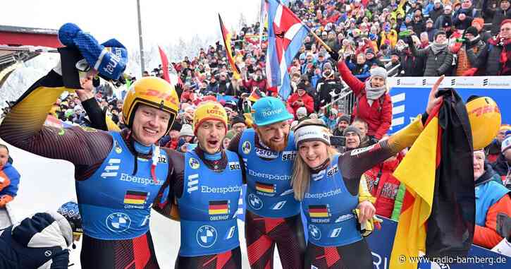 Deutsche Teamstaffel rodelt zu WM-Gold – Loch nur Vierter