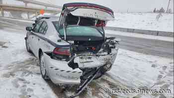CSP says twice this month drivers have crashed into first responder vehicles