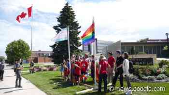 Steinbach LGBTQ community and supporters stage flag-raising ... - CBC.ca