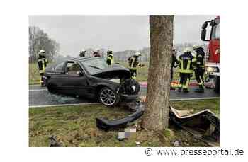 POL-STD: 49-jähriger BMW-Fahrer bei Unfall in zwischen Essel und Hesedorf schwer verletzt